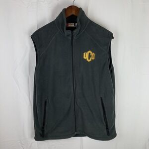 University Of Central Oklahoma Bronchos UCO Clique Small Vest Full Zip w Pockets